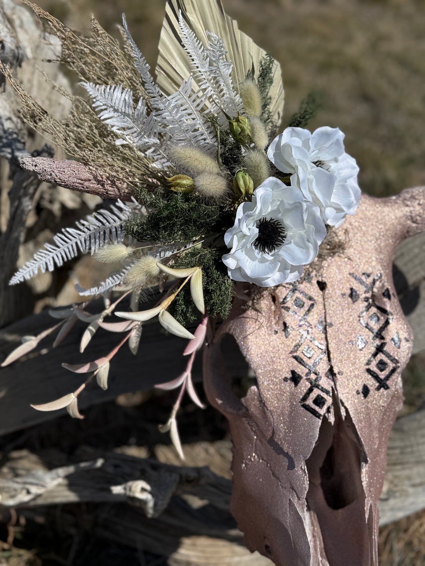 Pink Beauty Cow Skull