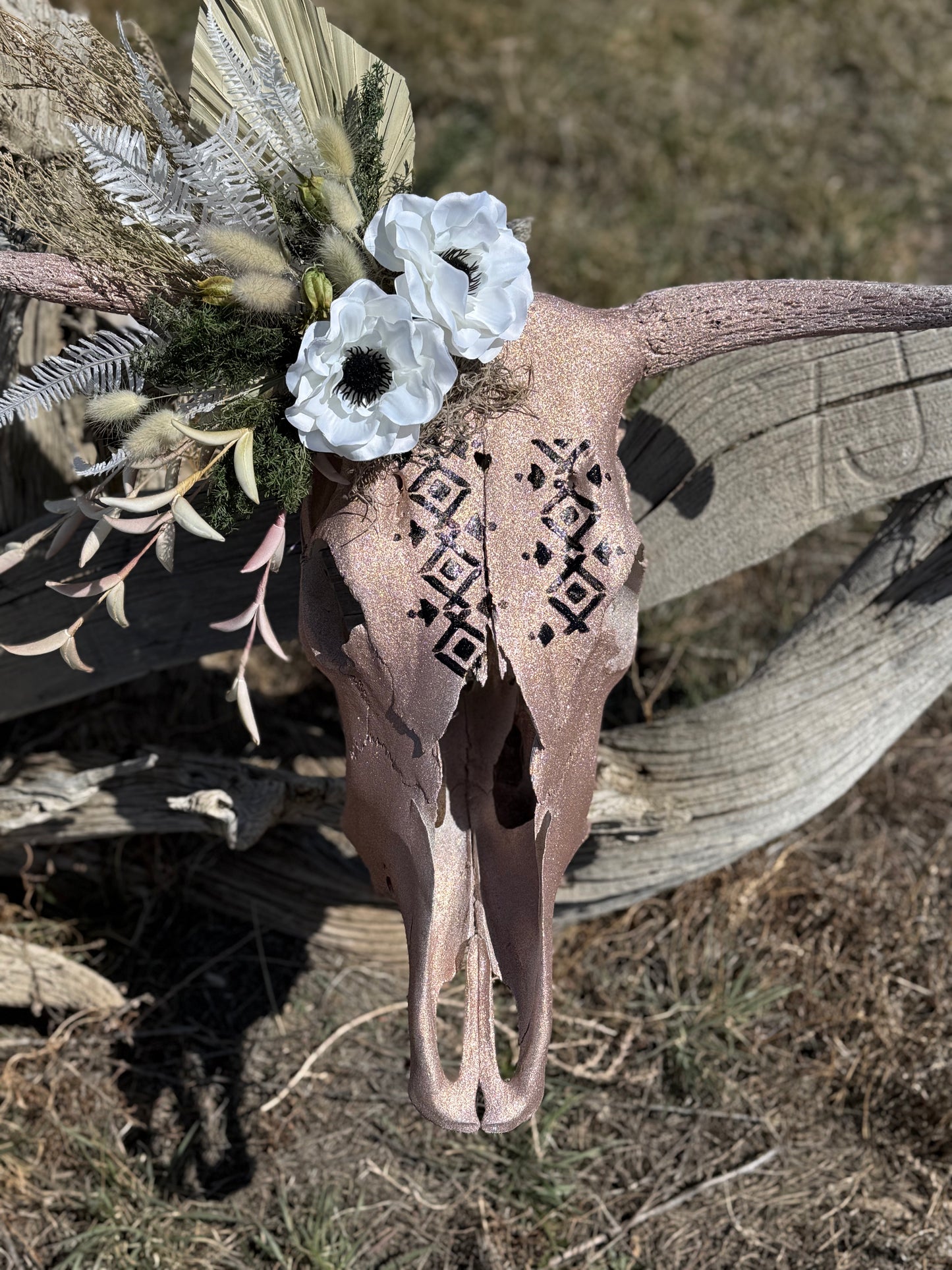 Pink Beauty Cow Skull