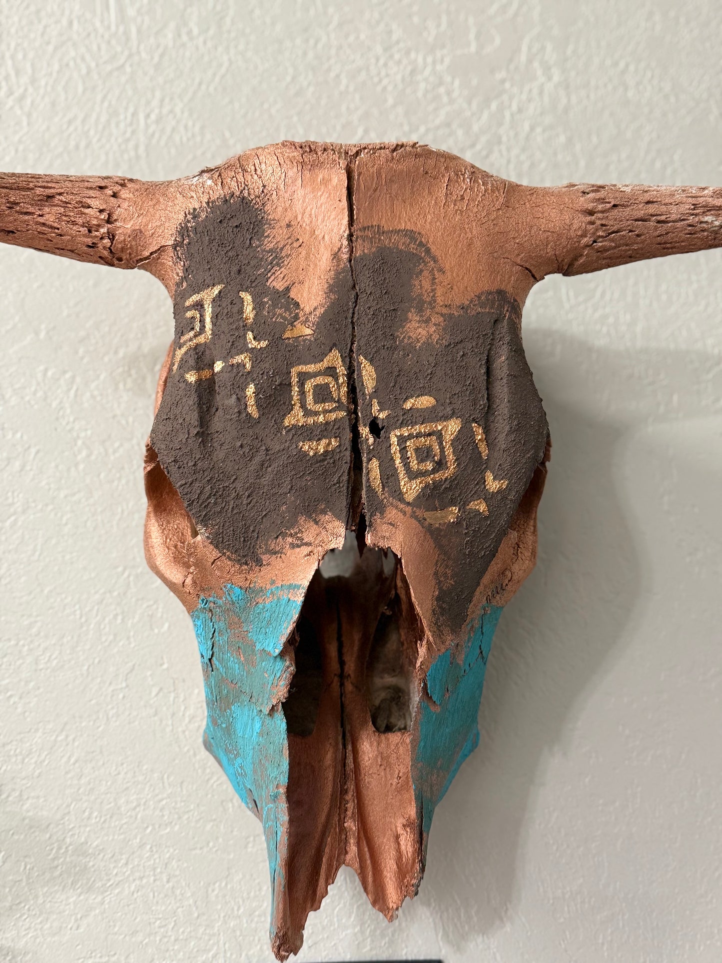 Bronze Cow Skull