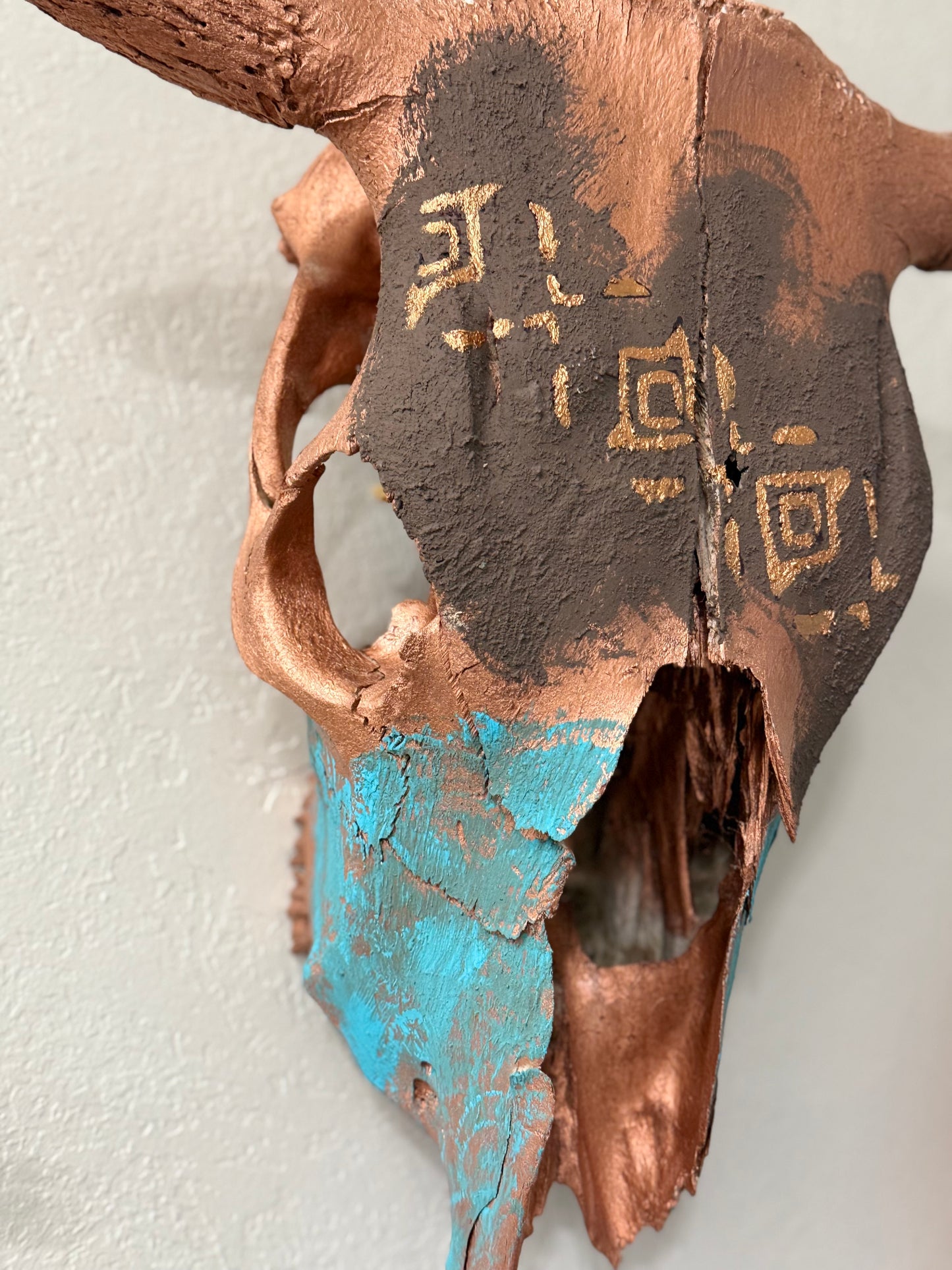 Bronze Cow Skull