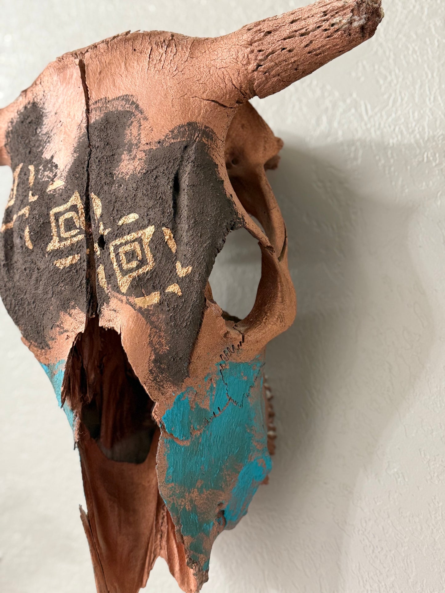 Bronze Cow Skull