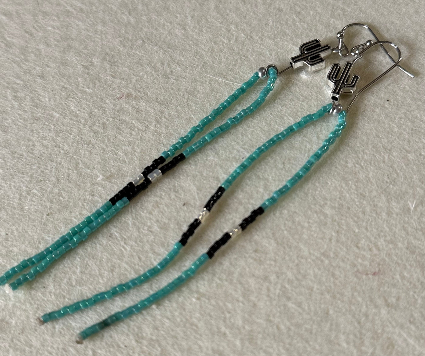 Cactus dangle earrings