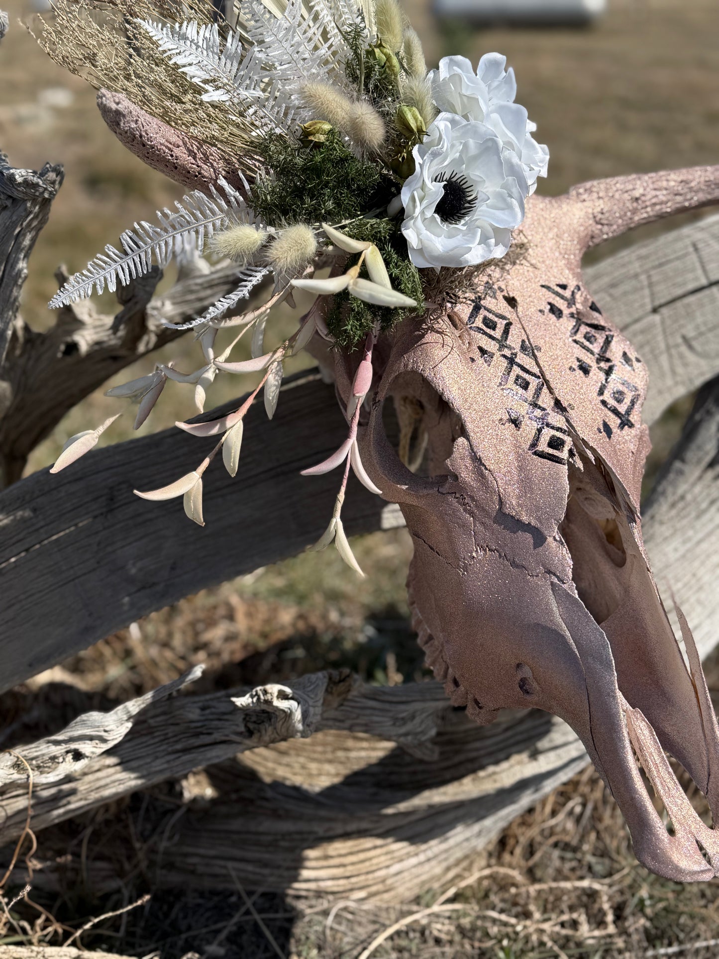 Pink Beauty Cow Skull