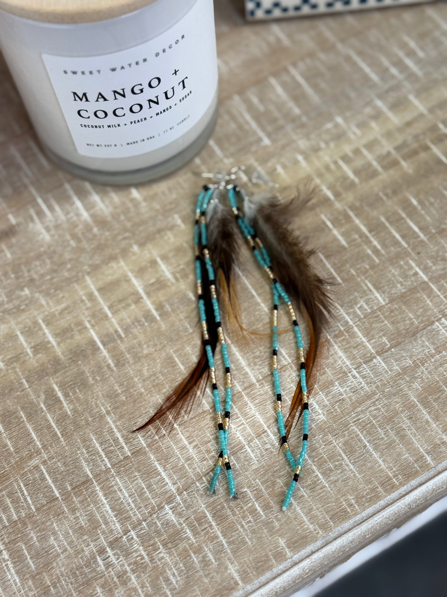 Long boho earrings